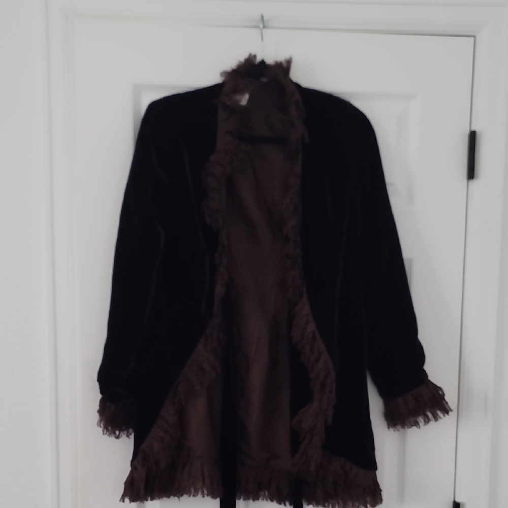 Elegant Black Teddy Jacket